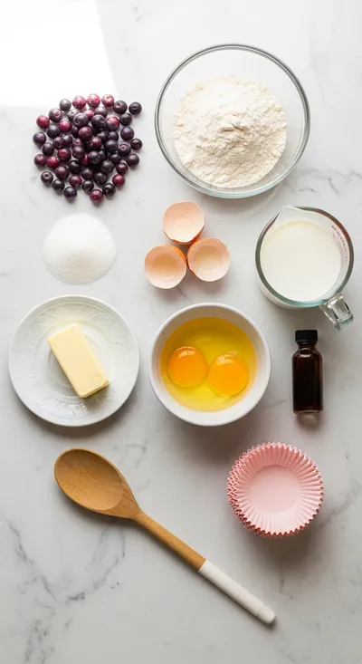 Huckleberry Cupcakes – Soft, Fluffy Frosted Delight - cooking process