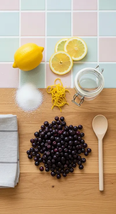 Huckleberry Freezer Jam - cooking process