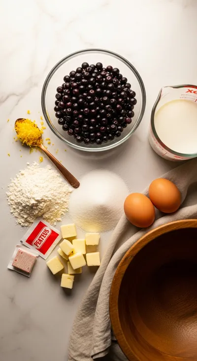 Huckleberry Lemon Sweet Rolls - cooking process