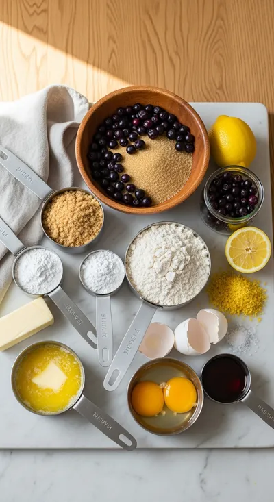 Huckleberry Muffins: Quick & Easy Vegetarian Breakfast - cooking process
