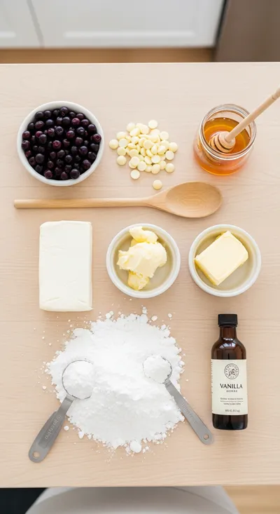 Huckleberry Pie Fudge – Sweet & Creamy No‑Bake Dessert - ingredients preparation