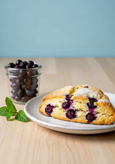 Huckleberry Scones – Buttery Bakery‑Style Berry Scones
