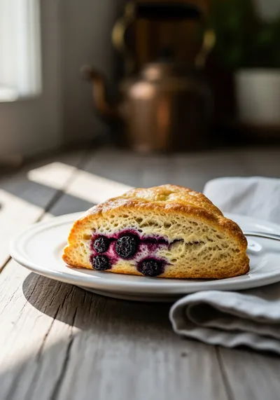 Huckleberry Scones – Buttery Bakery-Style Berry Scones