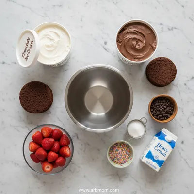 Ice Cream Cake Recipe - cooking process