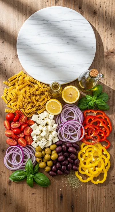 Italian Grinder Pasta Salad – Quick & Easy Recipe - cooking process