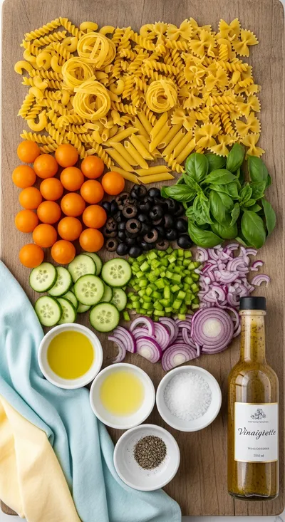 Italian Pasta Salad – Easy Fresh Recipe - cooking process