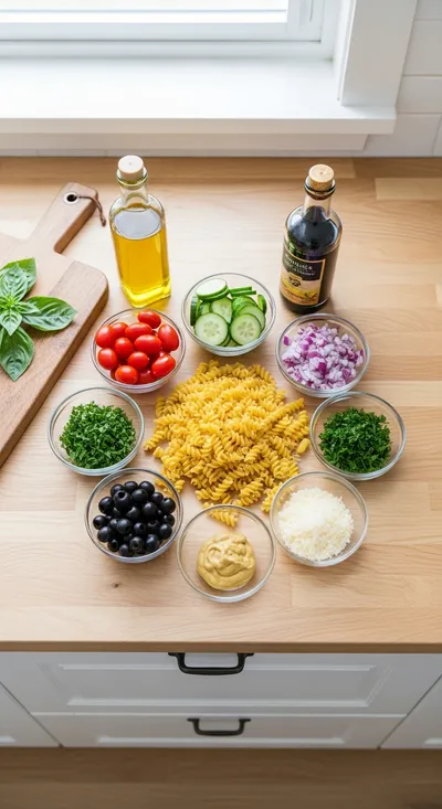 Italian Pasta Salad – Crowd-Pleasing Side Dish - cooking process