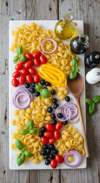 Italian Pasta Salad – Quick & Easy Crowd-Pleasing Side - cooking process