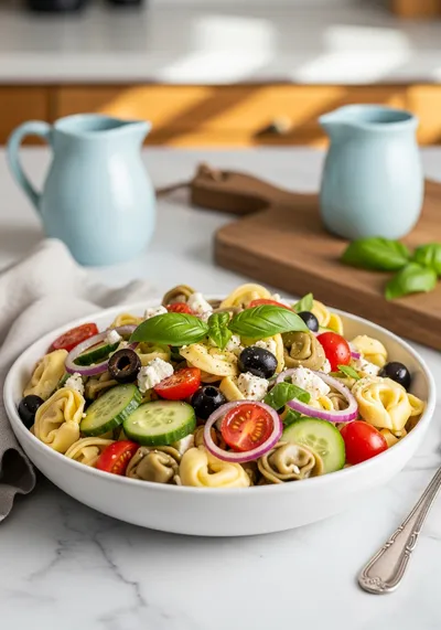 Italian Tortellini Pasta Salad – Easy Mediterranean Recipe