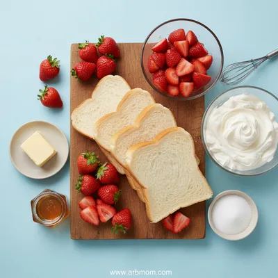 Japanese Strawberry Fruit Sandwich – Light & Fresh - cooking process