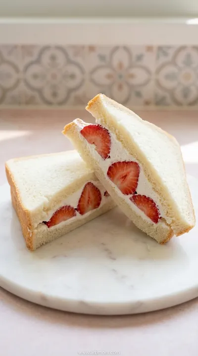 Japanese Strawberry Fruit Sandwich – Light & Fresh