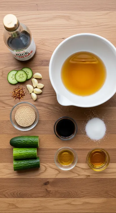 Korean Cucumber Salad - cooking process
