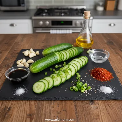 Korean Cucumber Salad – Fresh & Crunchy - cooking process
