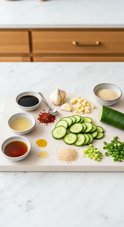 Korean Cucumber Salad Recipe – Fresh & Easy - cooking process