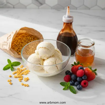Krispy Ice Cream Dessert – Quick & Easy Recipe - cooking process
