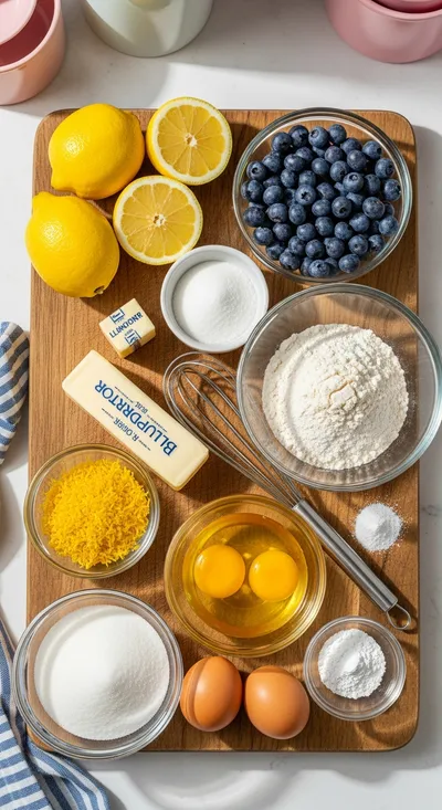 Lemon Blueberry Cake Recipe - cooking process