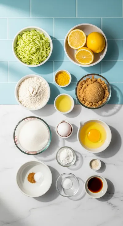 Lemon Zucchini Bread - cooking process