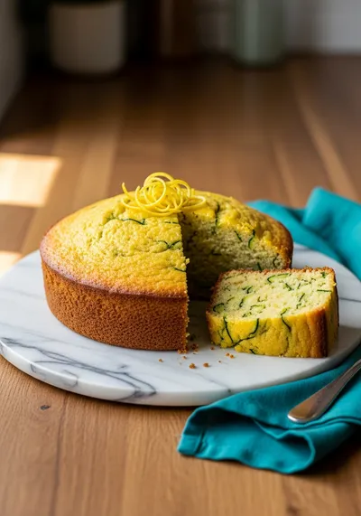 Lemon Zucchini Cake – Light & Moist Vegetarian Dessert