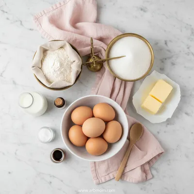 Light and Fluffy Sponge Cake - cooking process