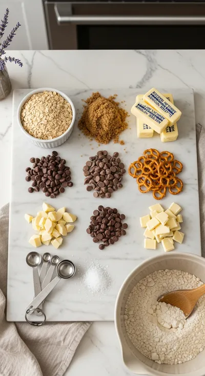 Monster Cookie Bars - cooking process