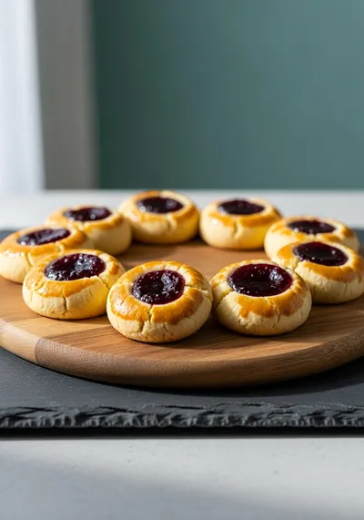 Montana Huckleberry Jam Thumbprint Cookies