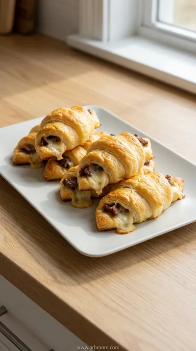 Mozzarella Beef Croissant Rolls