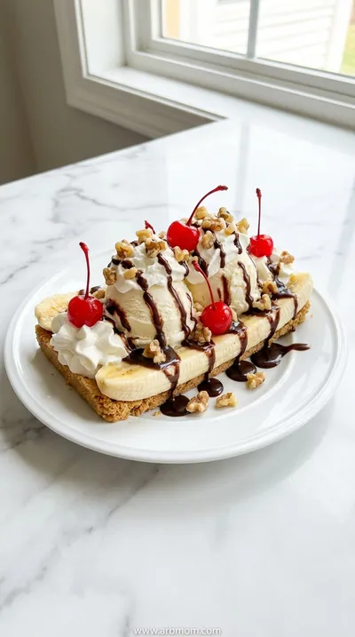 No Bake Banana Split Dessert