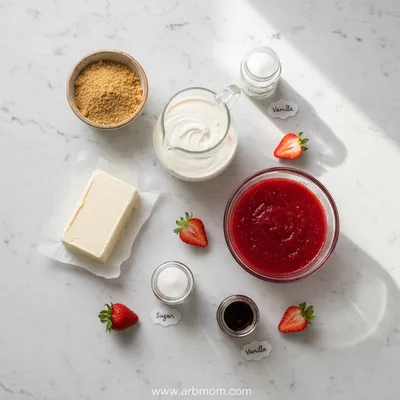 No-Bake Strawberry Cheesecake Cups - cooking process