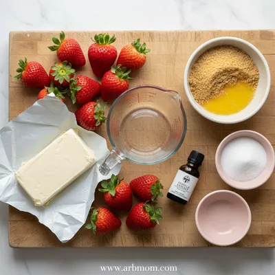 No Bake Strawberry Cream Cheese Pie - cooking process