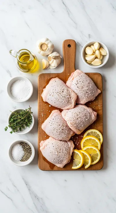 Oven Baked Chicken Thighs Recipe - cooking process