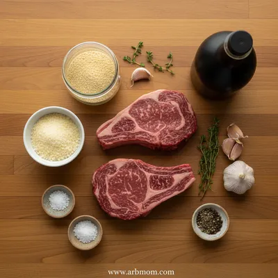 Parmesan Baked Beef Chops - cooking process