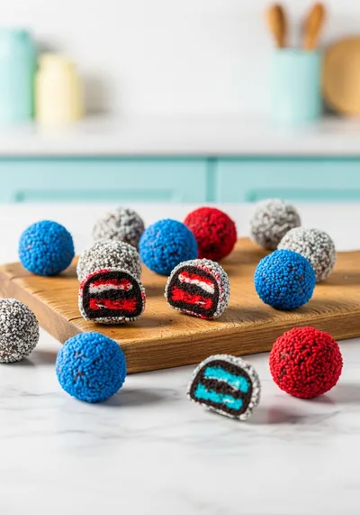 Patriotic Oreo Balls – Easy Red, White & Blue Treat
