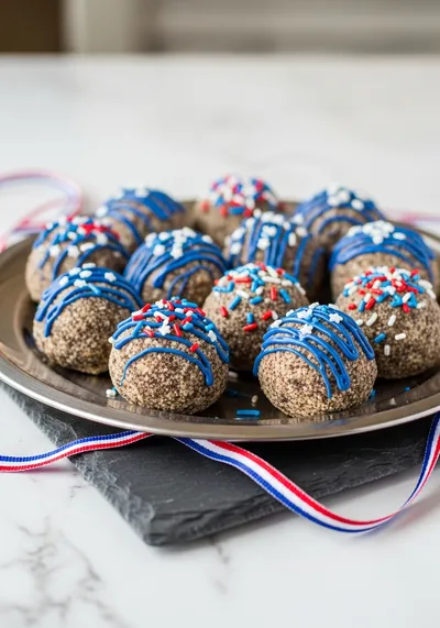 Patriotic Oreo Balls Recipe