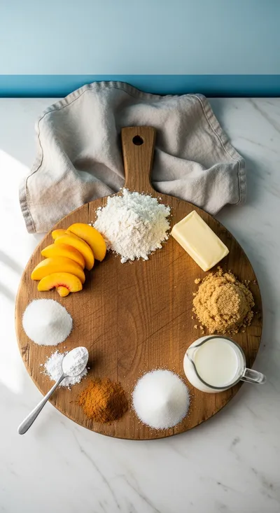 Easy Homemade Peach Cobbler - cooking process