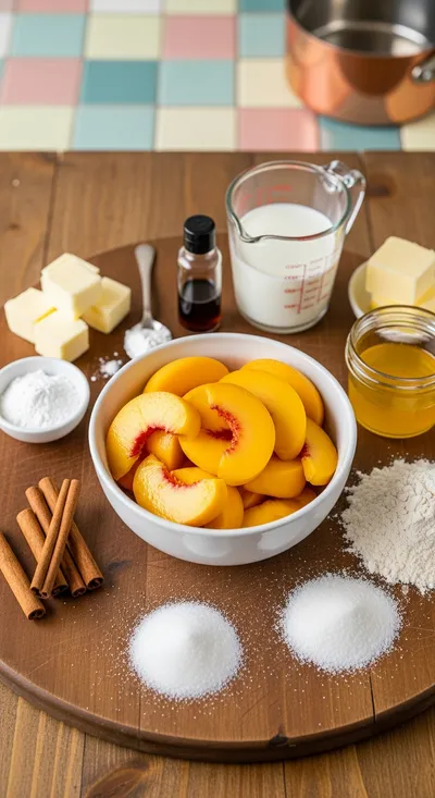 Best Ever Southern Peach Cobbler - cooking process