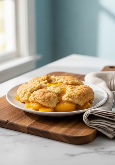 Easy Homemade Peach Cobbler