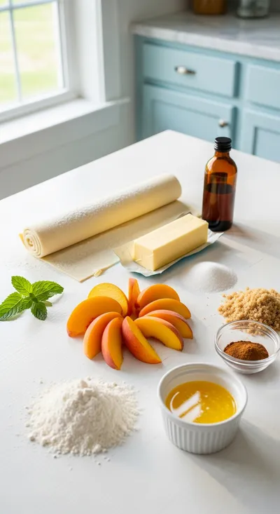 Quick & Easy Peach Cobbler - cooking process