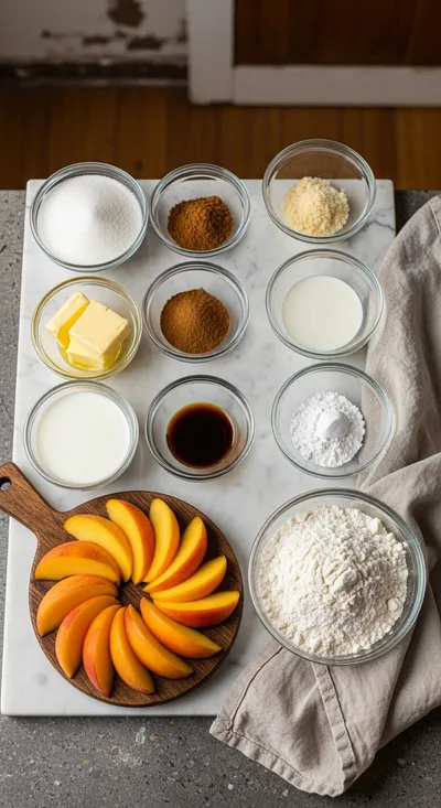 Classic Southern Peach Cobbler - cooking process