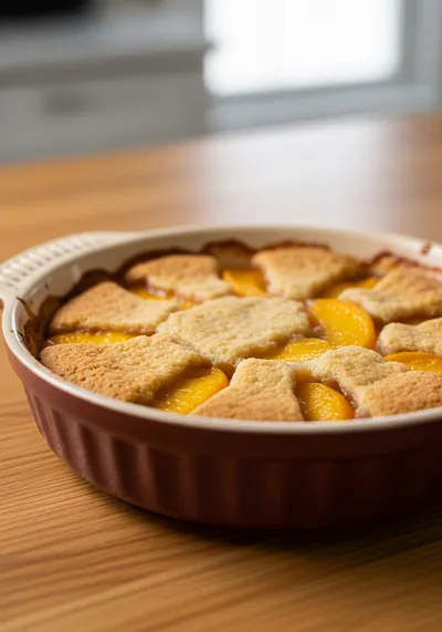 Quick & Easy Peach Cobbler