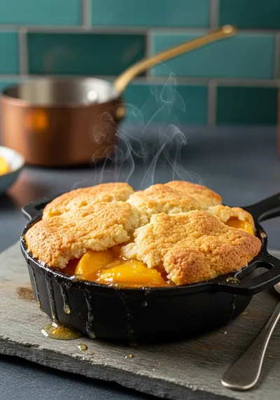 Easy Peach Cobbler – Quick Homemade Dessert
