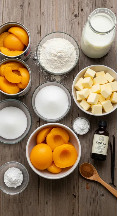 Easy Peach Cobbler – Quick Homemade Dessert - cooking process