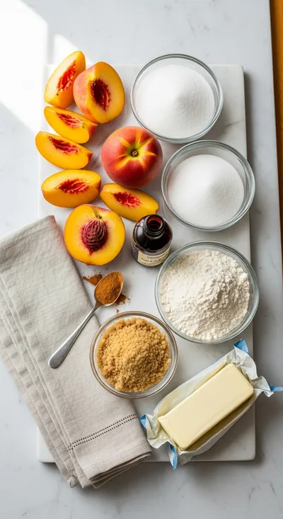 Easy Peach Cobbler – Quick Summer Dessert - cooking process