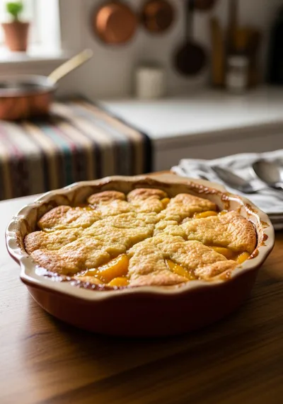 Homemade Peach Cobbler