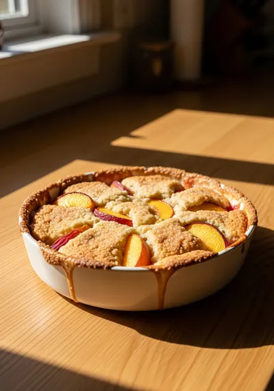 Peach Cobbler Recipe – Easy Vegetarian Dessert