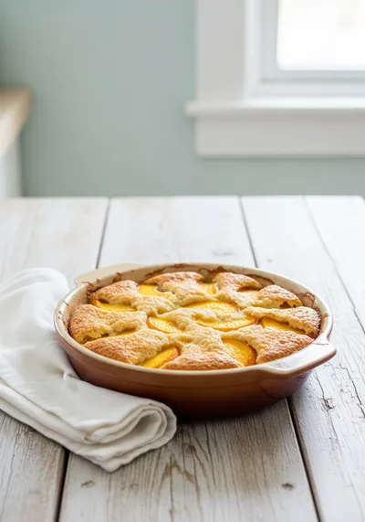 Peach Cobbler with Cake Mix – Easy 4‑Ingredient Dessert