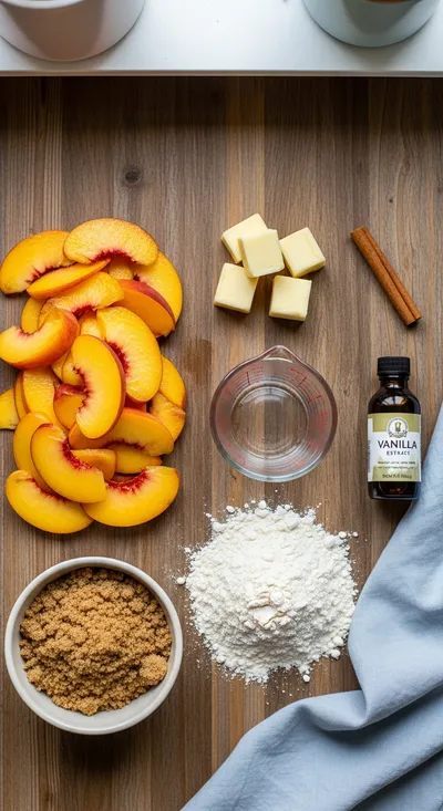 Quick and Easy Peach Cobbler - cooking process
