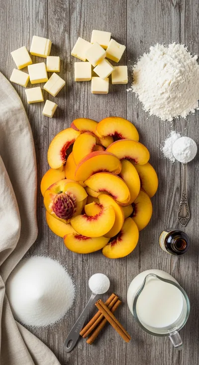 Homemade Peach Cobbler Recipe - cooking process