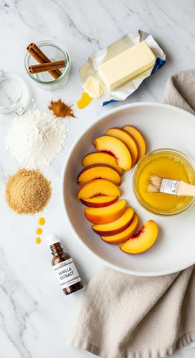 Peach Cobbler Recipe – Easy Vegetarian Dessert - cooking process