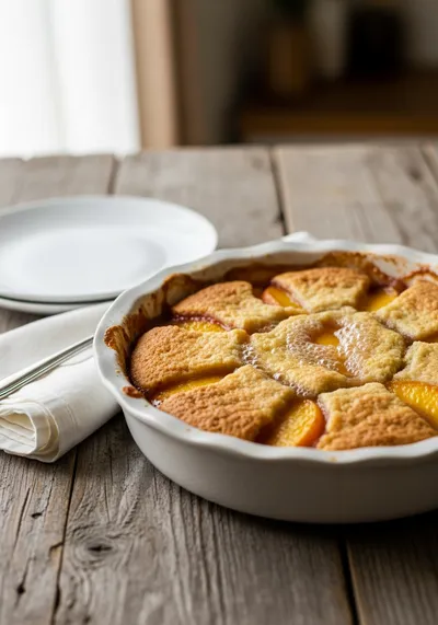 Peach Cobbler Recipe – Easy Homemade Dessert