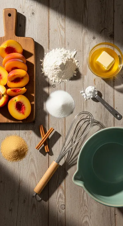 Peach Cobbler Recipe – Easy Homemade Delight - cooking process